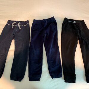 3 AMAZING PAIRS OF APPAMAN AND JANIE AND JACK SIZE 6 SWEATPANTS/JOGGING PANTS